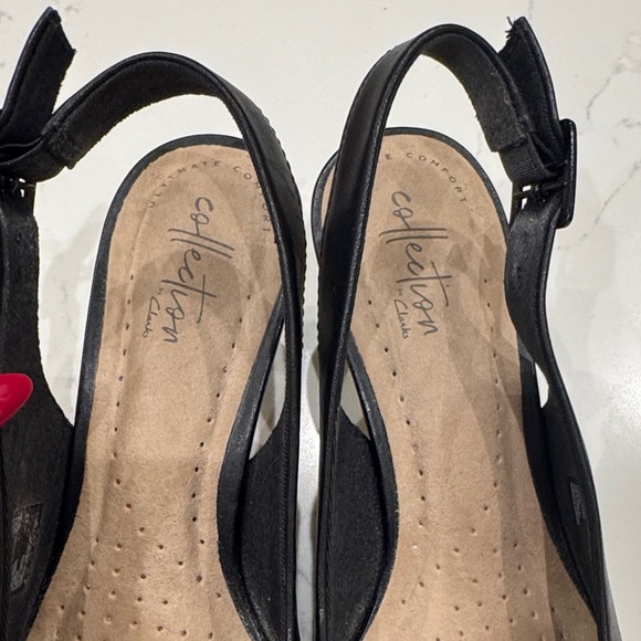 Clark’s collection Chic Black Slingback Heels - Picture 2 of 4